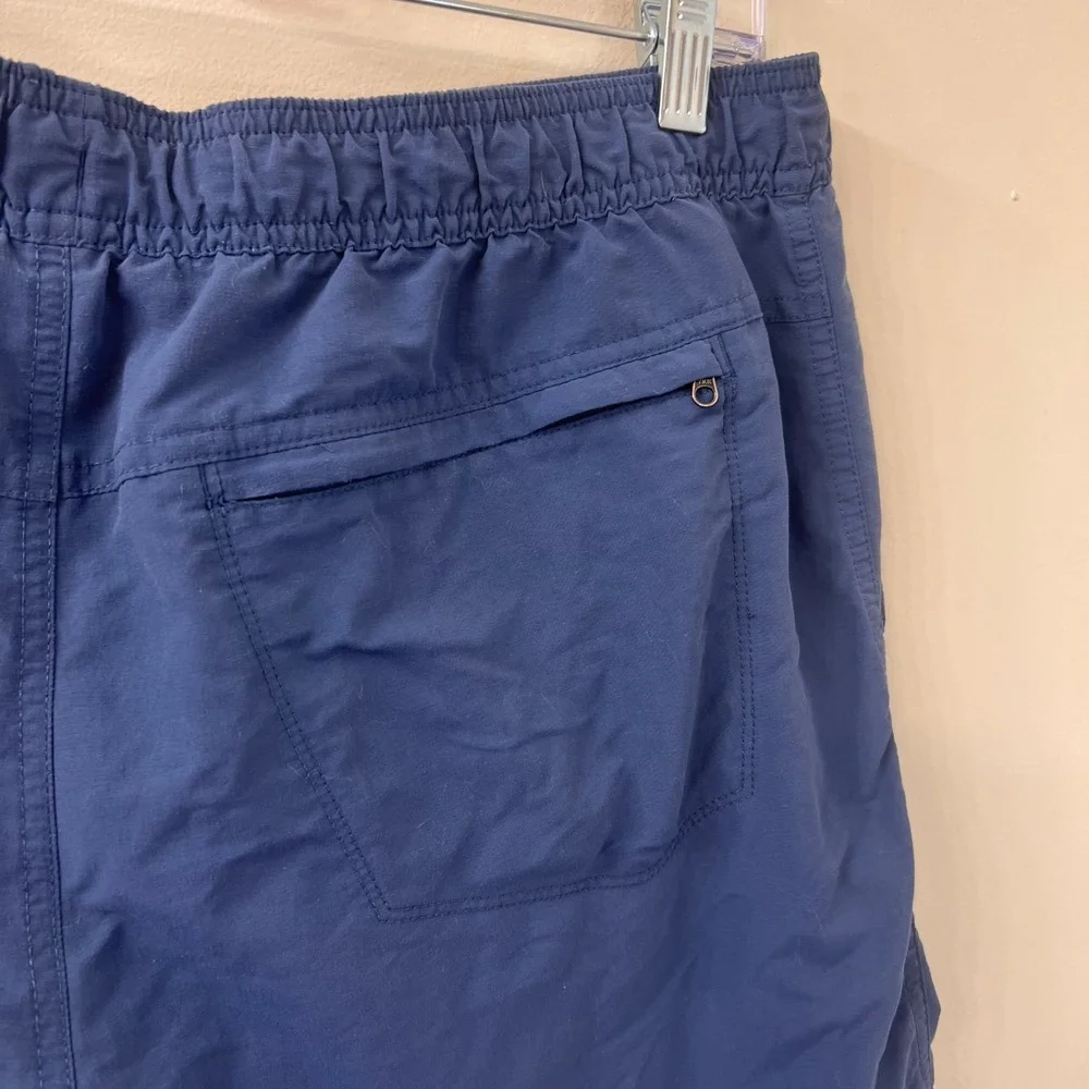 The North Face Mens Class V Pull On Navy Blue Quick Dry Hiking Swim Shorts Large